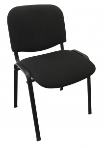 Chaise liso tissu empilable piétement noir - Devis sur Techni-Contact.com - 2