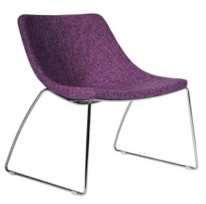 Chaise lounge en tissu à piétement luge - Devis sur Techni-Contact.com - 1