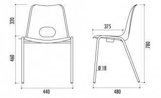 Chaise plastique empilable - Devis sur Techni-Contact.com - 3