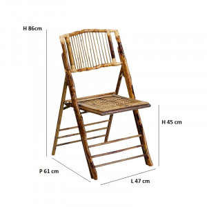 Chaise pliante en bambou - Devis sur Techni-Contact.com - 6
