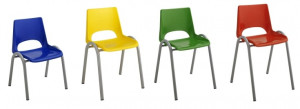 Chaise scolaire à coque plastique 4 pieds - Devis sur Techni-Contact.com - 2