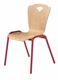 Chaise scolaire en hêtre - Taille 1, 2 ou 3 - Hauteur d’assise : 26 - 31 ou 35 cm