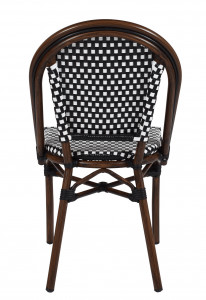 Chaise tressée pour terrasse - Revêtement : Textilène composée de PVC et de polyester