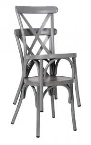 Chaise vintage en aluminium empilable - Devis sur Techni-Contact.com - 8