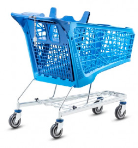 Chariot de supermarché en plastique 95L WANZL - Devis sur Techni-Contact.com - 3