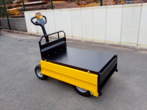 Chariot électrique avec plateau à ridelles 300kg - Devis sur Techni-Contact.com - 4