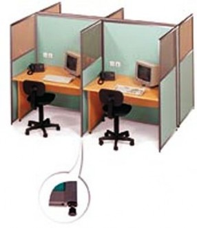 Cloisonnette bureau avec kit de montage - Devis sur Techni-Contact.com - 1