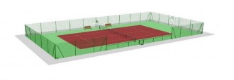 Clôture tennis avec une main courante - Devis sur Techni-Contact.com - 2