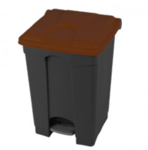 Collecteur de poubelle avec pédale en plastique  45 L - Devis sur Techni-Contact.com - 4
