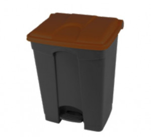 Collecteur de poubelle avec pédale en plastique  70 L - Devis sur Techni-Contact.com - 4