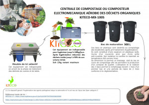Composteur électromécanique 17 à 36 tonnes/an soit 50 à 100 kg/jour  - Devis sur Techni-Contact.com - 2