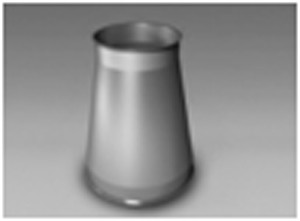 Cône de réduction galvanisé - Diamètre : de 80 à 1000 mm