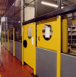 Création cloison industrielle - Zone de stockage sécurisée de 4 m de hauteur