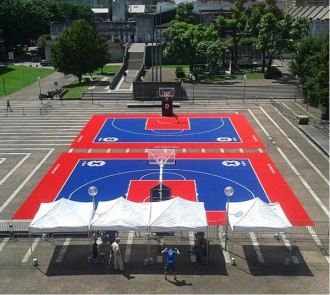Dalle plastique pour terrain de basketball - Devis sur Techni-Contact.com - 4