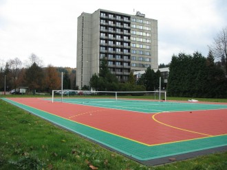 Dalles PVC pour terrain de volleyball extérieurs - Taille d'une dalle : 300 x 300 cm