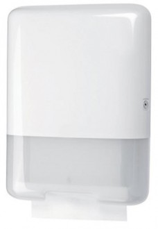 Distributeur d'essuie-mains blanc - Dimensions (L x l x H) : 340 x 149 x 453 mm