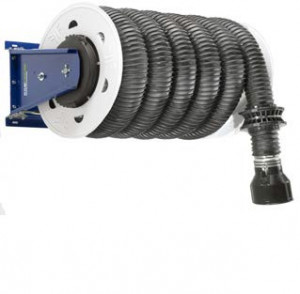Enrouleur à ressort a enroulement automatique - Avec tuyau flexible anti-écrasement ø150mm x 10m