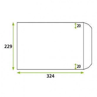 Enveloppe blanche mécanisable sans fenêtre - Pochettes mécanisables 229 x 324 mm
