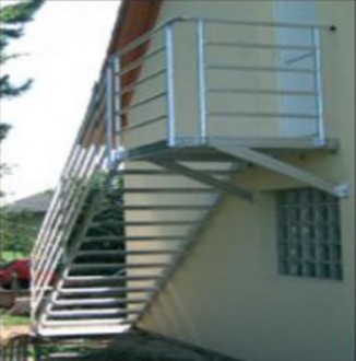 Escalier d’accès avec palier en aluminium - Devis sur Techni-Contact.com - 3