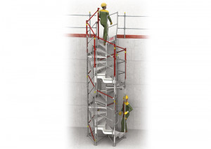 Escalier de chantier hexagonal - Devis sur Techni-Contact.com - 1