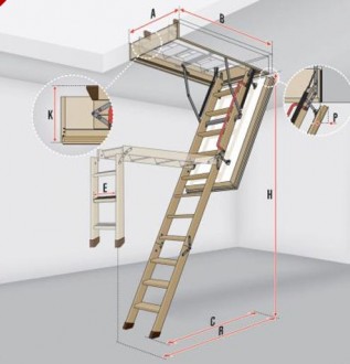 Escalier escamotable pliable - Devis sur Techni-Contact.com - 2