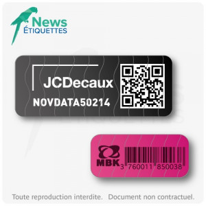 Étiquette d’inventaire à code barre - Devis sur Techni-Contact.com - 2
