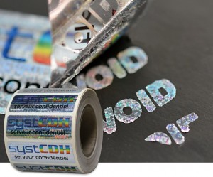 Etiquette de sécurité en polyester holographique Void - Devis sur Techni-Contact.com - 1