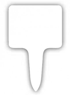 Etiquette pique prix PVC -  Dimensions ( L x H ) 6.6 x 4.1 cm