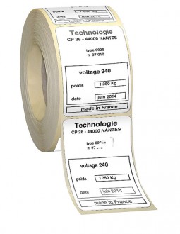 Etiquette technique polyester - Devis sur Techni-Contact.com - 2