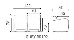Canapé ruby 1 à 2 places avec accoudoirs - Devis sur Techni-Contact.com - 6