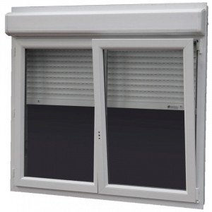 Fenêtre PVC 2 vantaux avec volet roulant - Devis sur Techni-Contact.com - 1
