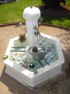 Fontaine centrale de jardin hexagonale - Devis sur Techni-Contact.com - 4