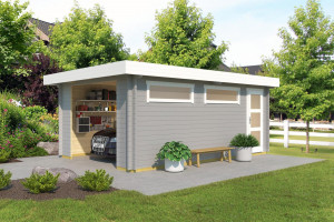 Garage en bois pour jardin - Devis sur Techni-Contact.com - 1