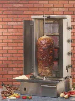 Grill kebab et gyros - Capacité (viande) 40 kg