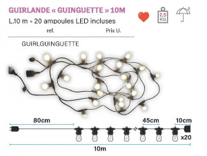 Guirlande lumineuse style Guinguette  - Devis sur Techni-Contact.com - 2