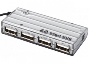 Hub USB 2.0 HighSpeed avec câble USB - Hub USB 2.0 HighSpeed - Mini 4 ports