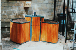 Convertisseur de composteur de déchets organiques, bac à bois