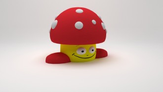 Jeu caoutchouc champignon 3D pour aire de jeux - Devis sur Techni-Contact.com - 1