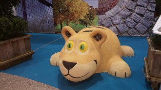 Jeu caoutchouc tigre 3D pour aire de jeux - Devis sur Techni-Contact.com - 1