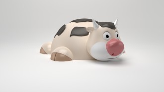 Jeu caoutchouc vache 3D pour aire de jeux - Devis sur Techni-Contact.com - 2