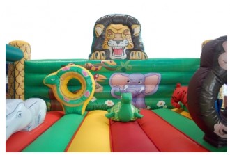 Jeu gonflable roi lion avec obstacles - Devis sur Techni-Contact.com - 3