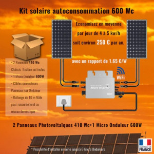 Kit Panneau Solaire 600 Wc - Devis sur Techni-Contact.com - 1