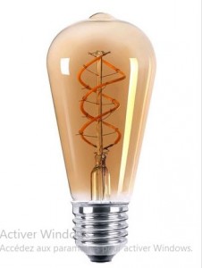 Lampe LED à filament gradable - Devis sur Techni-Contact.com - 1