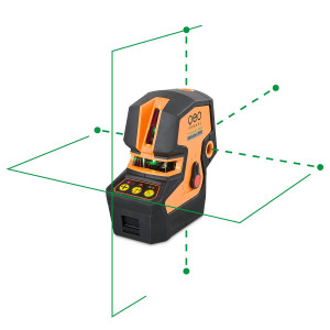 Laser de chantier en cinq points et croix  - Devis sur Techni-Contact.com - 1