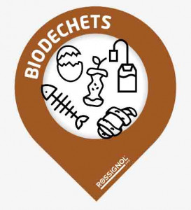 Lot de 10 stickers biodéchets COLLEC  - Devis sur Techni-Contact.com - 1