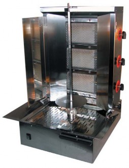 Machine à kebab à gaz - Capacité : de 12 à 15 kg – Puissance : de 7 à 14 K w