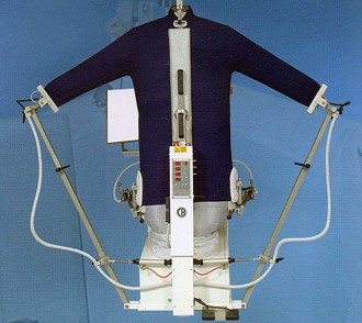 Mannequin de repassage automatique - Tension triphasée : 220 - 380 V - Surchauffeur vapeur : 1000 W