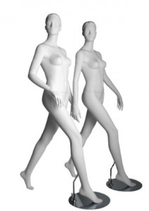 Mannequin Femme Sculptée pour vitrine en mouvement  - Devis sur Techni-Contact.com - 1