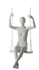 Mannequin Femme Sculptée pour vitrine en mouvement  - Devis sur Techni-Contact.com - 2