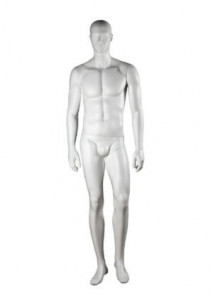 Mannequin pour vitrine homme déhanché avec tête stylisée - Devis sur Techni-Contact.com - 4